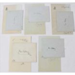H.M.Queen Elizabeth The Queen Mother, five handwritten letters