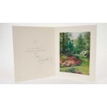 H.M.Queen Elizabeth The Queen Mother, signed 1961 Christmas card