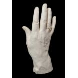 *Oscar Nemon (1906-1985)very rare plaster life cast of Sir Winston Churchill's right hand