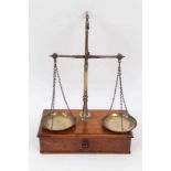 19th century set of scales and weights