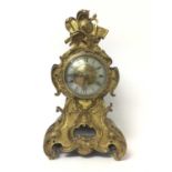 19th century French tortoiseshell mantel clock