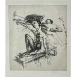 *Paul Storey (b. 1957) drypoint etching, signed and numbered 1/25, together with a book biography of