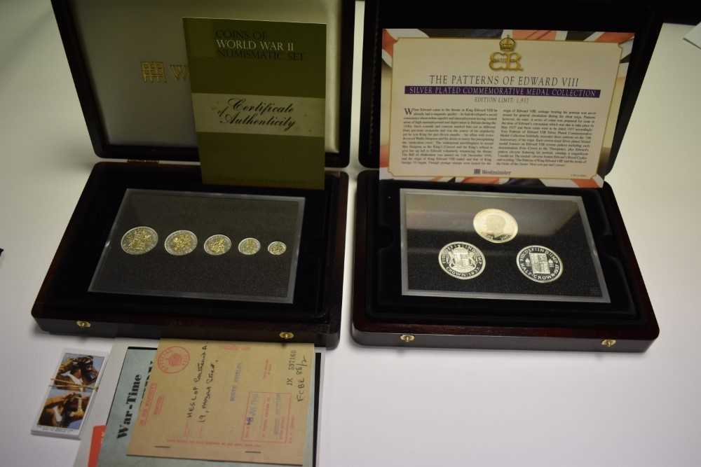 World - Mixed coins to include silver proof coin covers x 2, G.B. pre 1947 silver (N.B. Estimate fac - Image 3 of 4