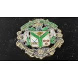 George VI silver and enamel Mayoress or Past Mayoress' badge for Twickenham 1942 - 43, (unmarked).
