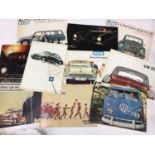 Collection of 1960s German car sales brochures including VW, Karmann, Auto Union (10)