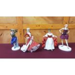 Collection of 19 Royal Doulton and other figures of ladies