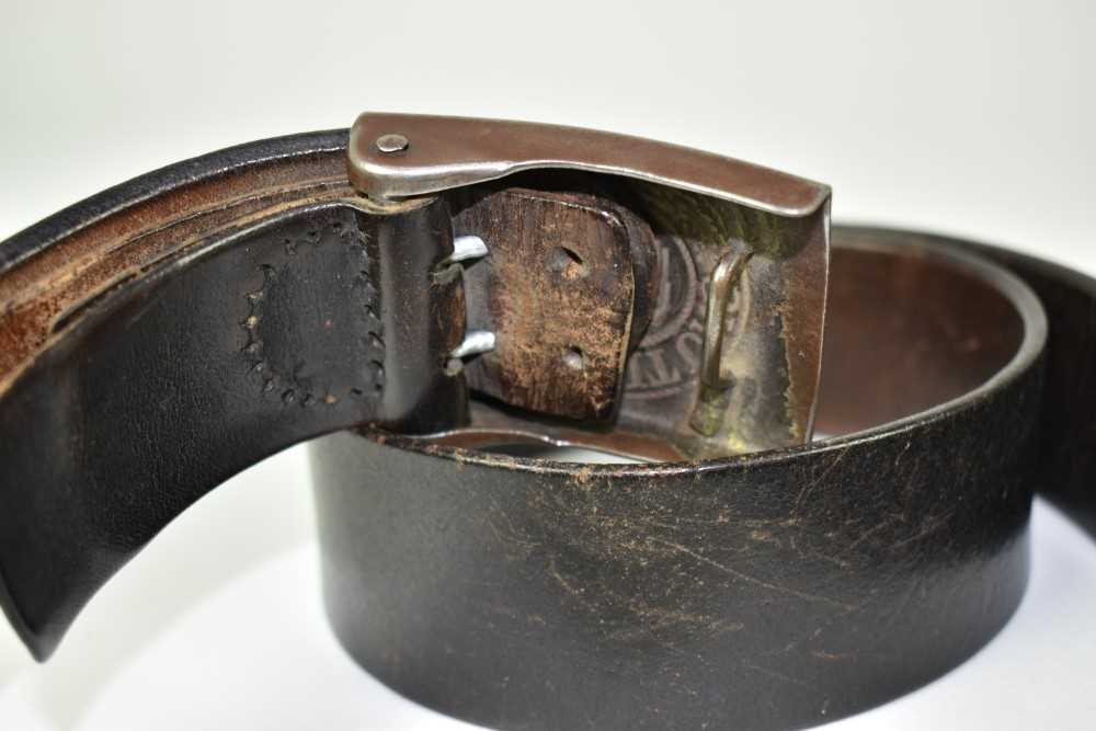 Second World War Nazi Wehrmacht leather belt and buckle - Image 2 of 2