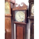 19th Century 30-hour longcase clock by G Austin Putney in mahogany case