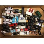 Seven boxes of unboxed die cast cars