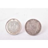 G.B. - Silver Half Crowns to include George IV 1824 2nd reverse (N.B. Obv: Scratch to left of neck)