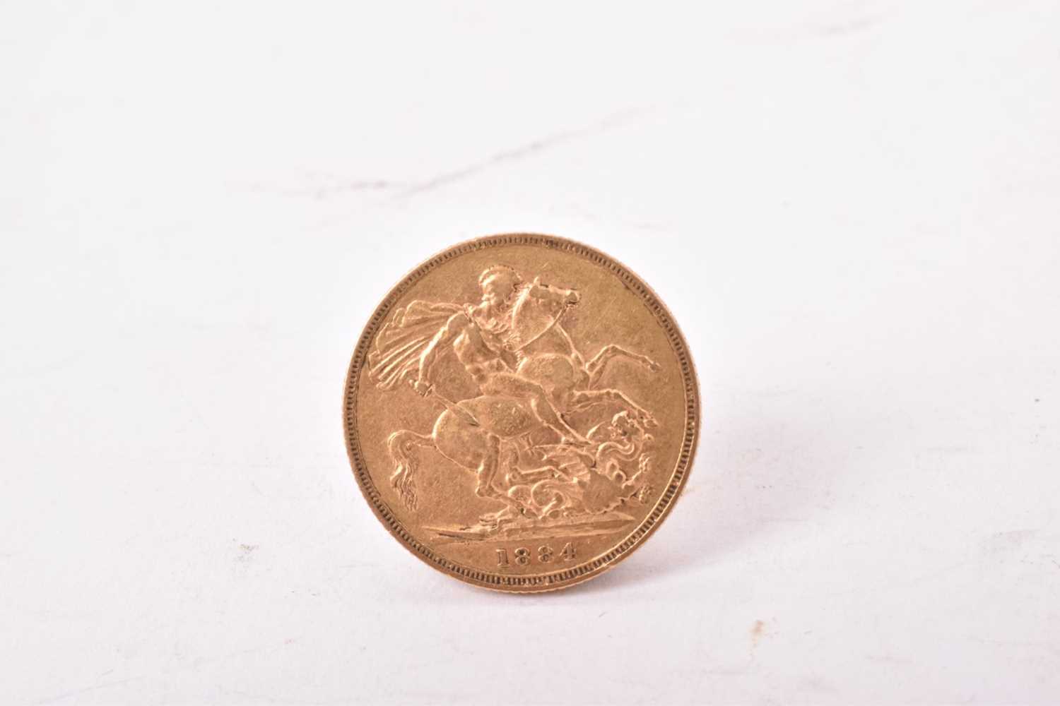 G.B. - Gold Sovereign Victoria YH 1884S AVF (1 coin)