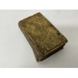 Rare early miniature book - Psalm of David, published La Rochelle 1590, early calf binding 79 x 46mm