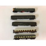 Bachmann N gauge Doodlebug Railcard Santa Fe M131, 81410 and dining car, Compagnie Internationale ca