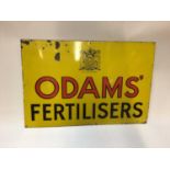 Odams' Fertilisers enamel advertising sign