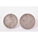 G.B. - Silver Crowns to include Charles II 1672 V. Quarto AF and William III 1696 Fair (2 coins)