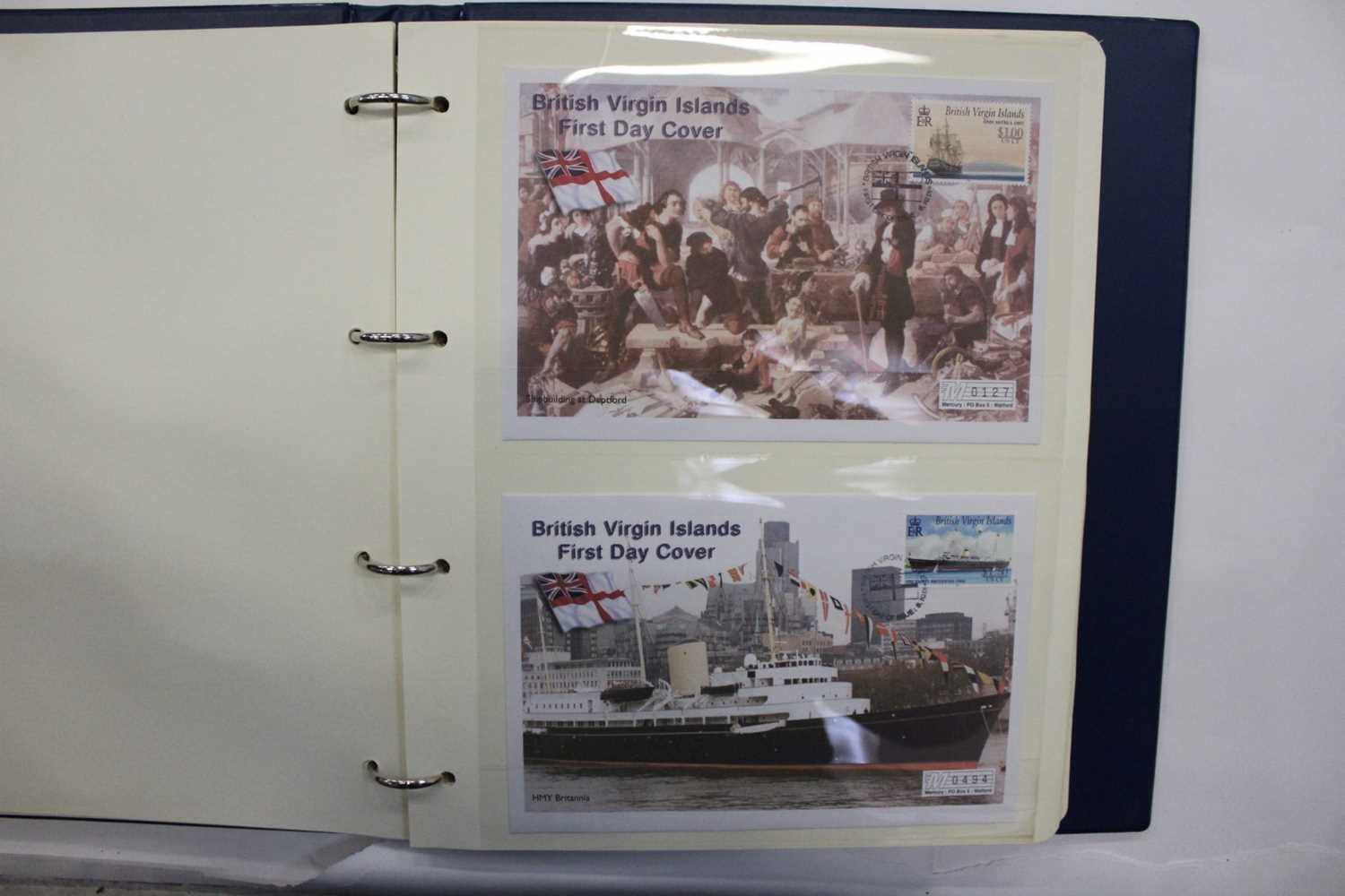 Stamps Royal Navy collection of stamp covers in album, 100 Years of Flight World War II coin covers, - Image 2 of 20