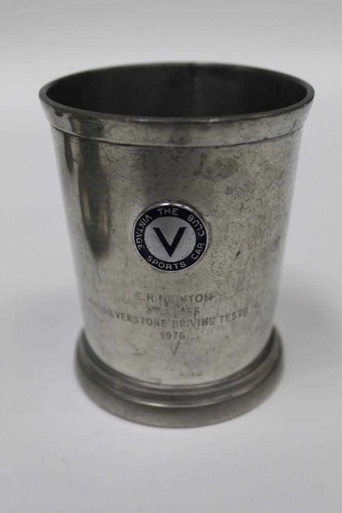 Collection of 1940s and later Motor Club presentation trophy ashtrays, spill vases and a beaker, (1 - Image 3 of 12