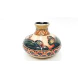 Moorcroft pottery vase decorated in the Second Dawn Eventide pattern vase, dated 2012, 11cm high