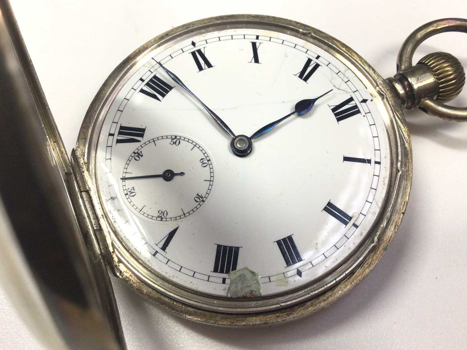 Omega silver cased pocket watch - Image 2 of 5