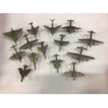 Unboxed selection of diecast model aeroplanes, some with certificates plus Atlas Edition models and