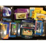 Four boxes of boxed corgi cars