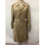 Burberry gentlemen's trench coat c1980 size 46 short.