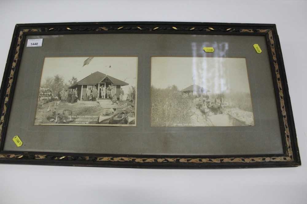 Pair of early 20th century framed photographs- The Royal Party at Senator Kirch 1901'
