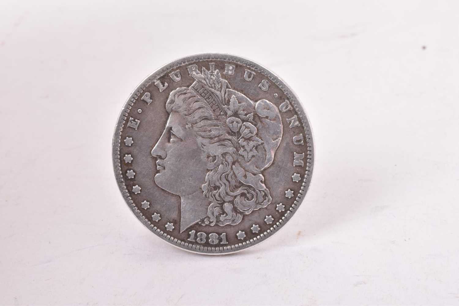 U.S.A - Silver Morgan Dollar 1881cc (Carson City Mint) N.B. Obv: small edge bruise at 9 o'clock othe - Image 2 of 2