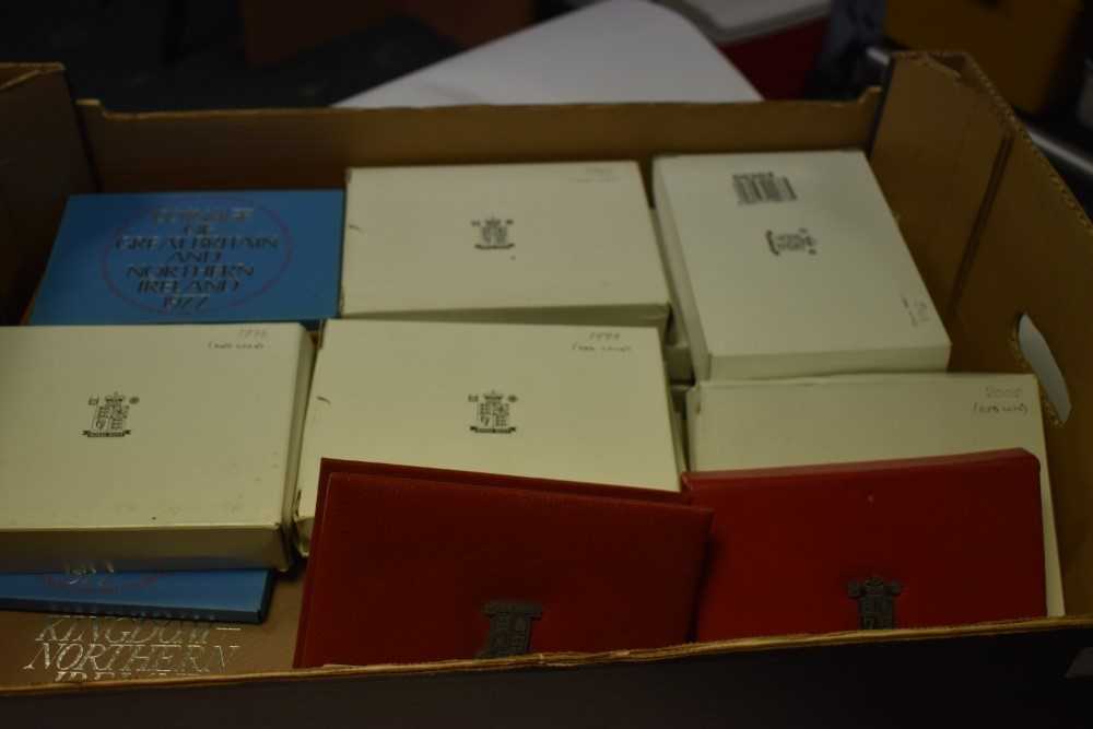 G.B. - Royal Mint proof sets to include 1972 x 5, 1973, 1974 x 3, 1975 x 3, 1976 x 3, 1977 x 2, 1978