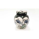 Moorcroft pottery ginger jar and cover, 11cm high, boxed