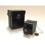 Curt Bentzin, Gorlitz Primarflex 120 SLR camera with a Carl Zeiss Tessar lens, in leather case