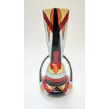 Lorna Bailey limited edition vase with abstract decoration, no 17 of 40