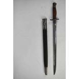 British 1907 Pattern Enfield bayonet with scabbard