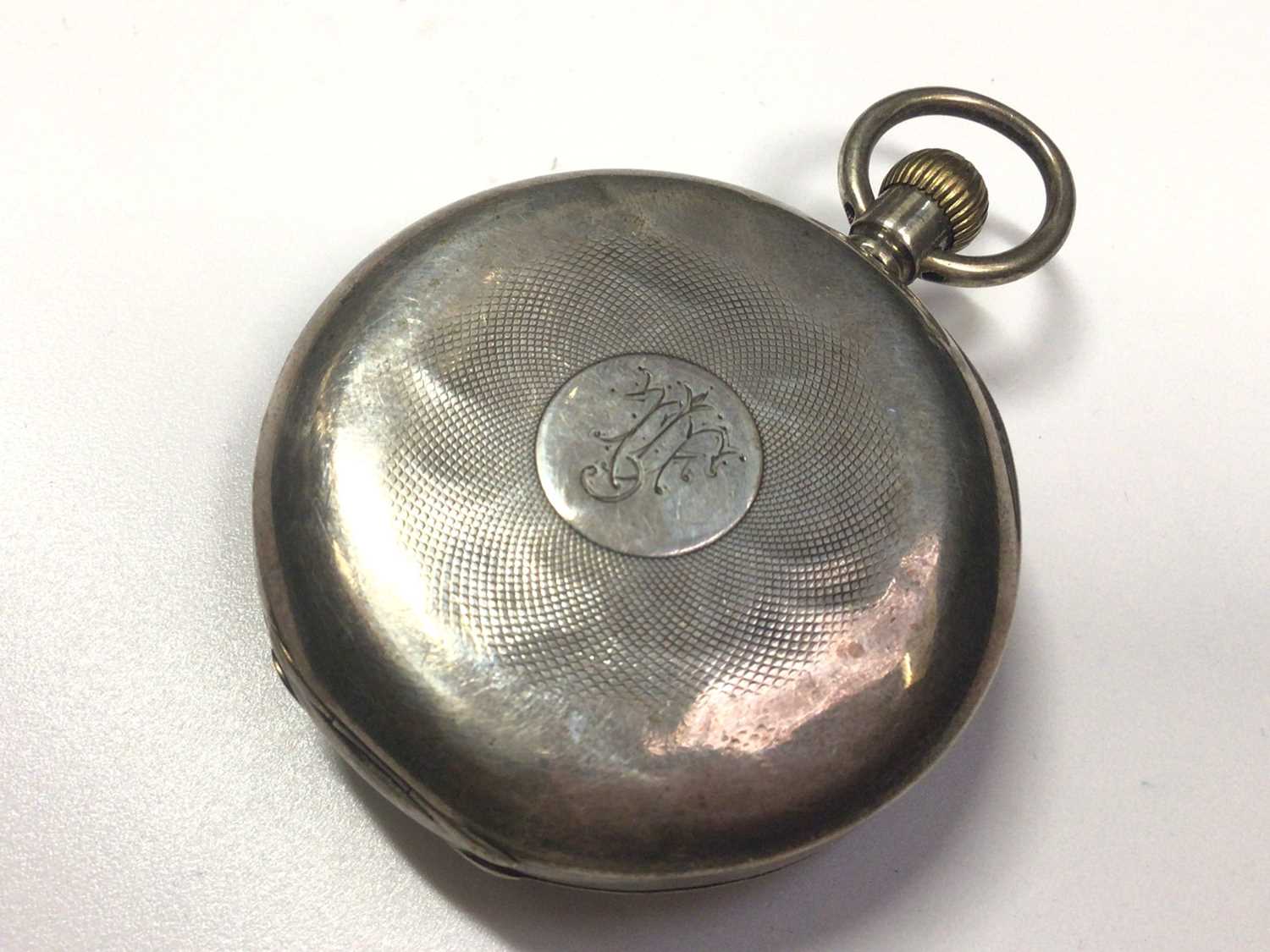 Omega silver cased pocket watch - Image 3 of 5