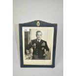 Lord Louis Mountbatten of Burma, signed and dated presentation photograph- 'Mountbatten of Burma A.F