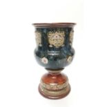 Doulton Lambeth vase, of goblet form