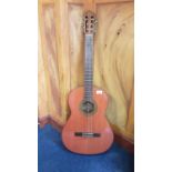 Yamaha left-handed classical six string acoustic guitar, 150A.