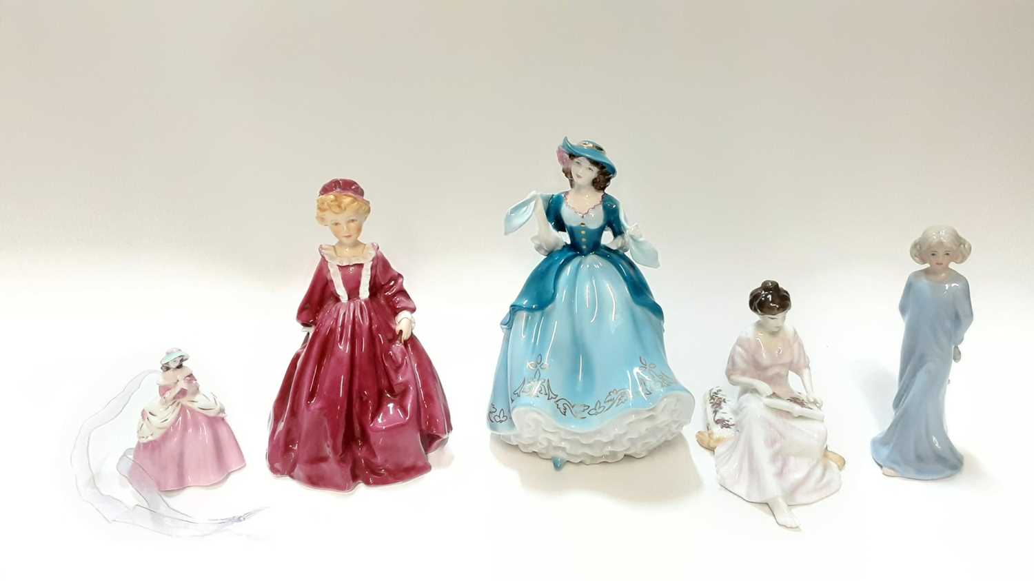 Two Royal Worcester figures - Grandmother's Dress, modelled by F G Doughty and Summer no 8020 of 950