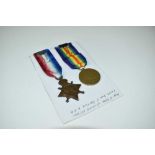 First World War pair comprising 1914 - 15 Star and Victory medals named to 1007. DVR. F. Hatch. R.F.