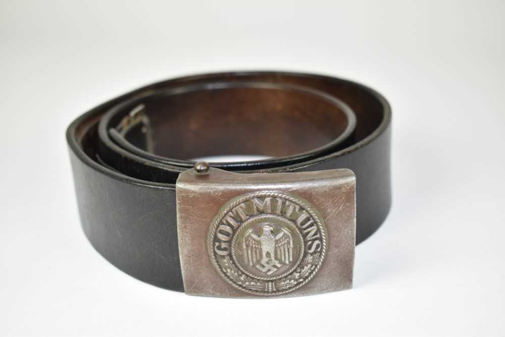 Second World War Nazi Wehrmacht leather belt and buckle