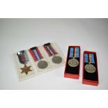 Second World War medals comprising 1939 - 1945 Star, War medals x2 and two Unofficial British Forces