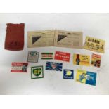 Two Second World War fuel ration books, together with a group of original 1950's / 60's fuel and tyr
