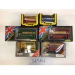 Boxed selection of Corgi and Solido buses and coaches (16)