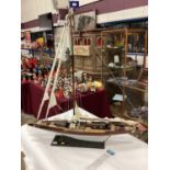 Good quality scratch built model of the sailing yacht Endeavour, a well known Americas Cup racing ya