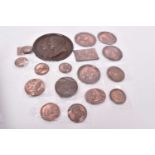 World - Mixed copper lead backfilled plaques/medallions to include France Napoleon and Josephine (N.