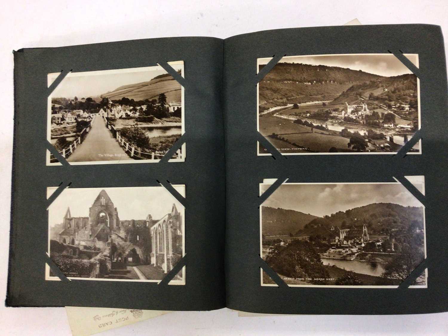 Postcards in five albums plus a large leather Victorian illustrated photograph album. Postcards inc - Image 6 of 8