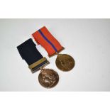 Police medal pair comprising Victorian Jubilee (Police) medal 1897, named to P.C. A. Mayhew. N. Div,