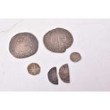 G.B. - Mixed silver hammered coinage to include Henry III cut Half Pennies x 2, Edward I Class 10 Lo