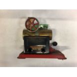 Mamod stationary engines, boxed radio controlled Ford Torino and Britain's field gun (1 box)