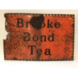 Three Vintage Brooke Bond Tea enamel signs, 76cm x 51cm